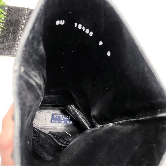 🍁Stuart Weitzman Vintage Snakeskin Studded Boots - Picture 12 of 15